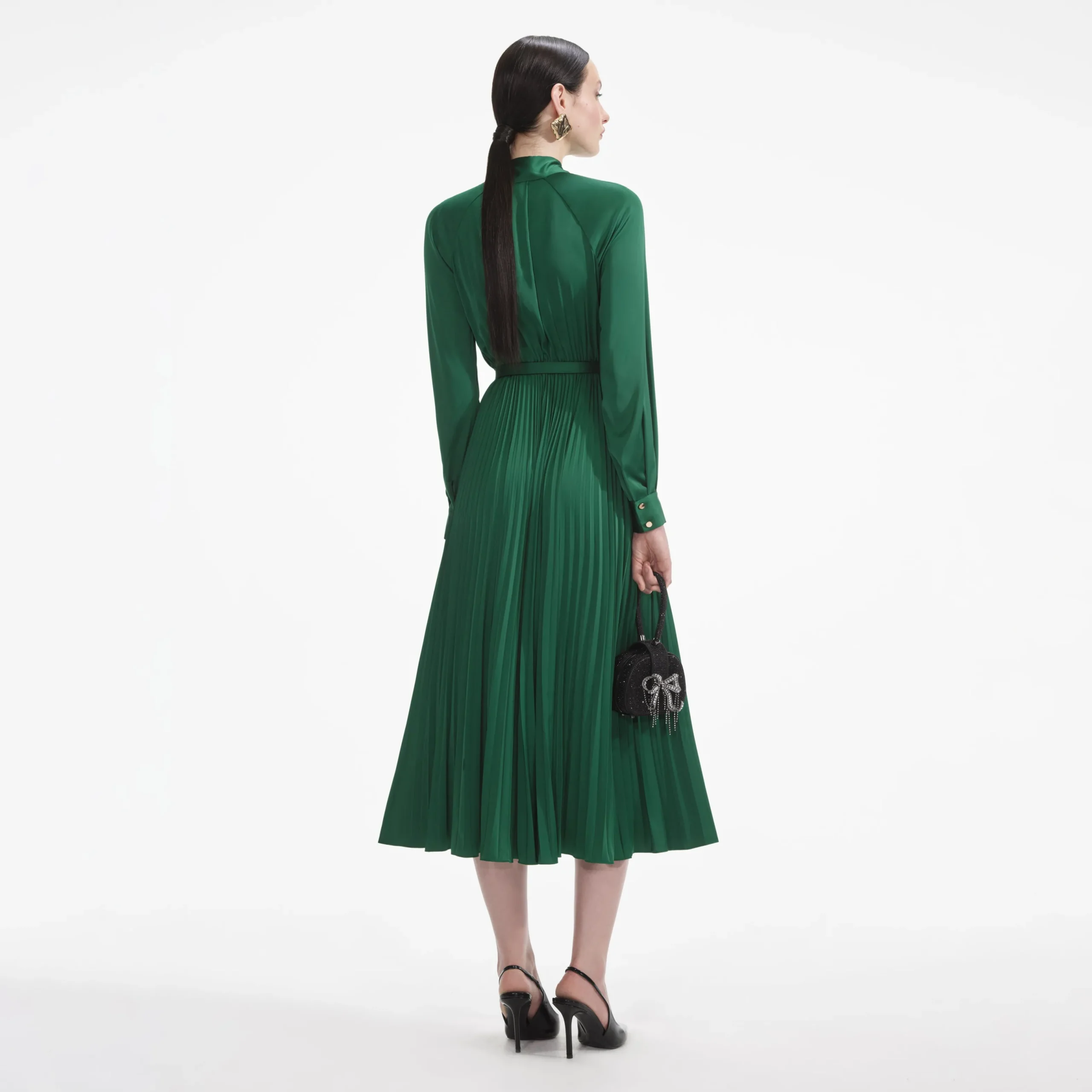 Satin Midi Dress^self-portrait Cheap