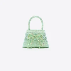 Satin Rhinestone Micro Bow Bag^self-portrait Outlet