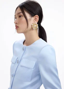 Gold Encrusted Earrings^self-portrait Hot