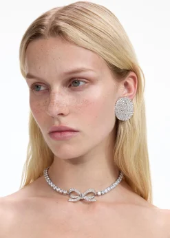 Round Crystal Earrings^self-portrait New