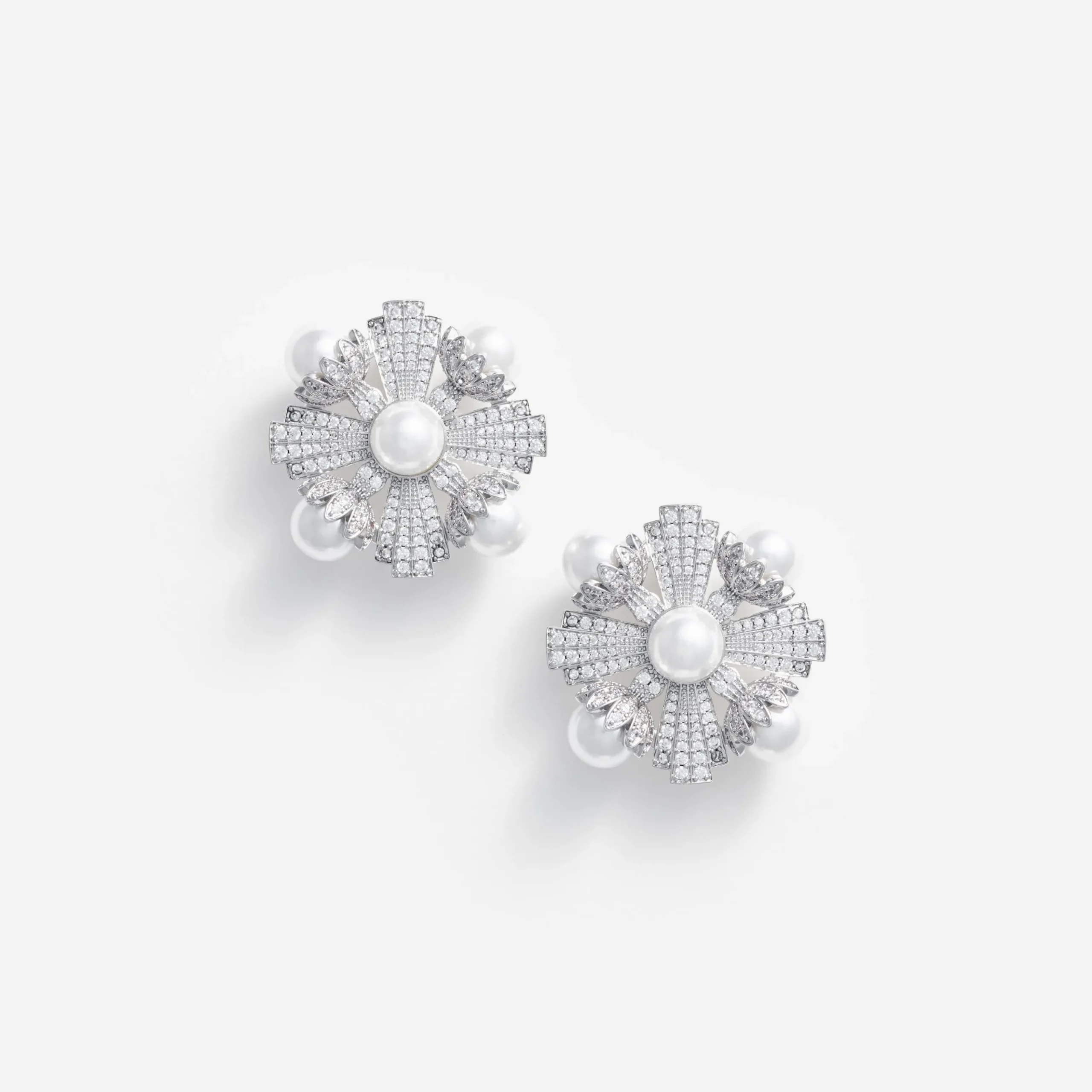 Silver Encrusted Earrings^self-portrait Discount