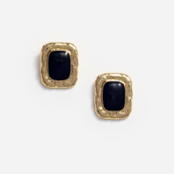 Gold Black Earrings^self-portrait Clearance