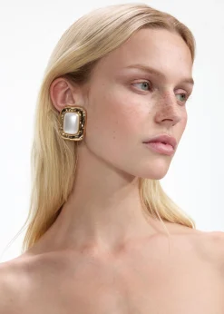 Gold Pearl Earrings^self-portrait Store