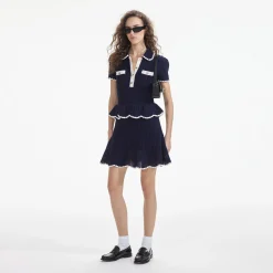 Crochet Flared Mini Dress^self-portrait Cheap