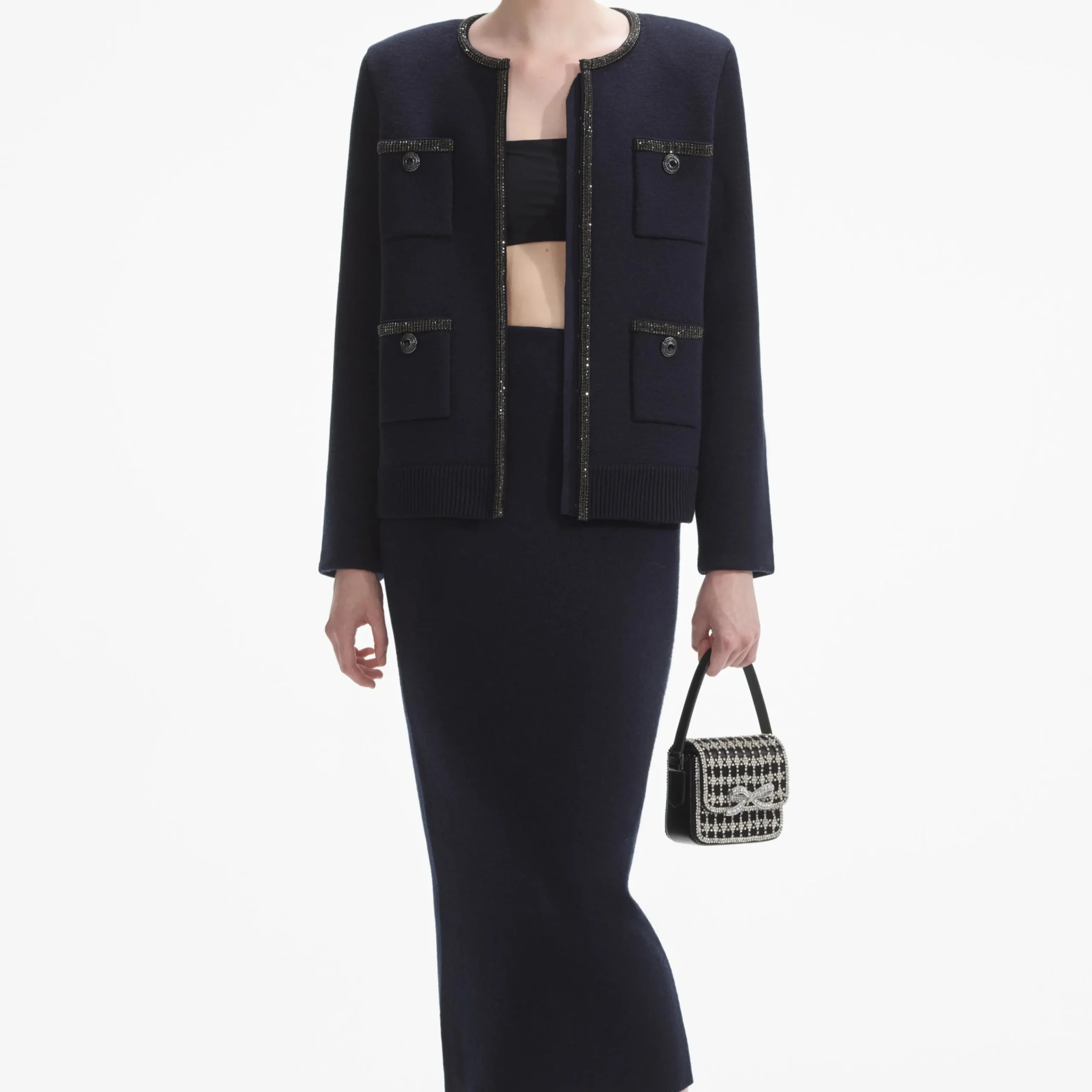 Embellished Knit Cardigan^self-portrait Best