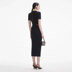 Embellished Knit Midi Skirt^self-portrait New