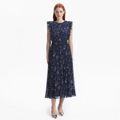 Floral Chiffon Midi Dress^self-portrait Clearance