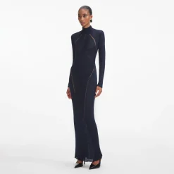 Lurex Knit Maxi Dress^self-portrait Outlet