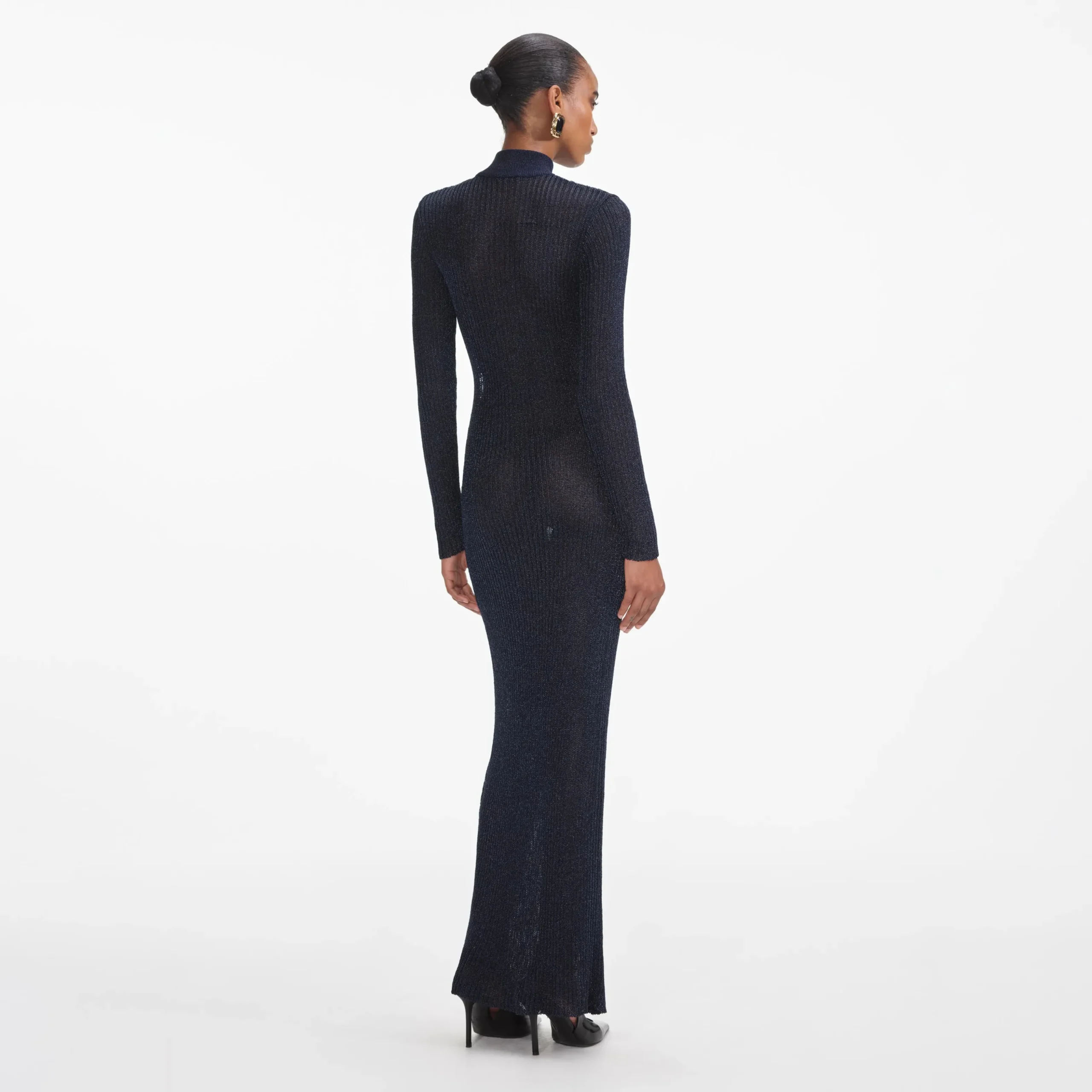 Lurex Knit Maxi Dress^self-portrait Outlet