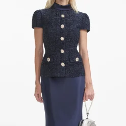 Metallic Boucle Maxi Dress^self-portrait Sale