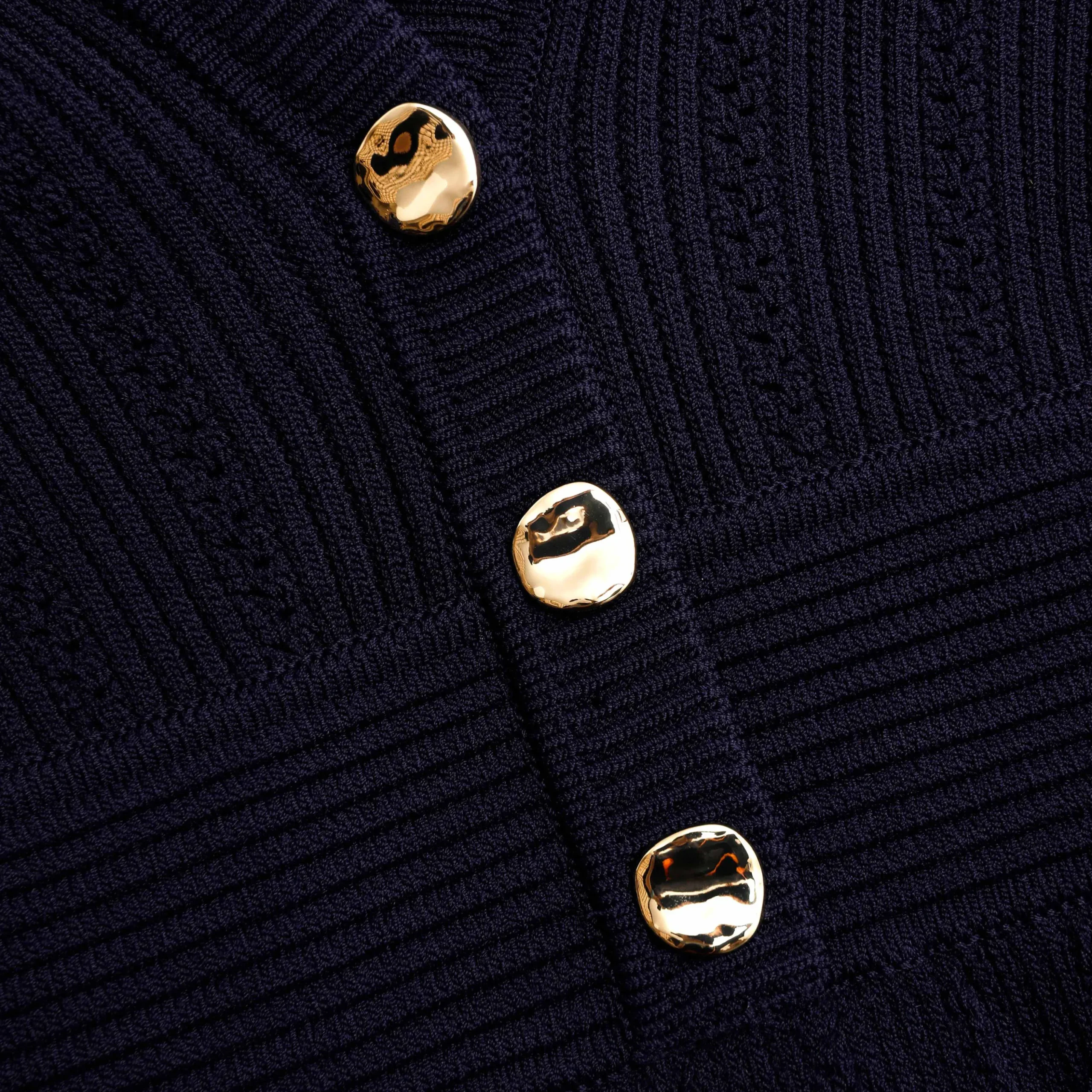 Pointelle Knit Mini Dress^self-portrait Outlet