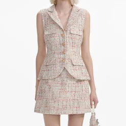 Boucle Tailored Mini Dress^self-portrait Outlet