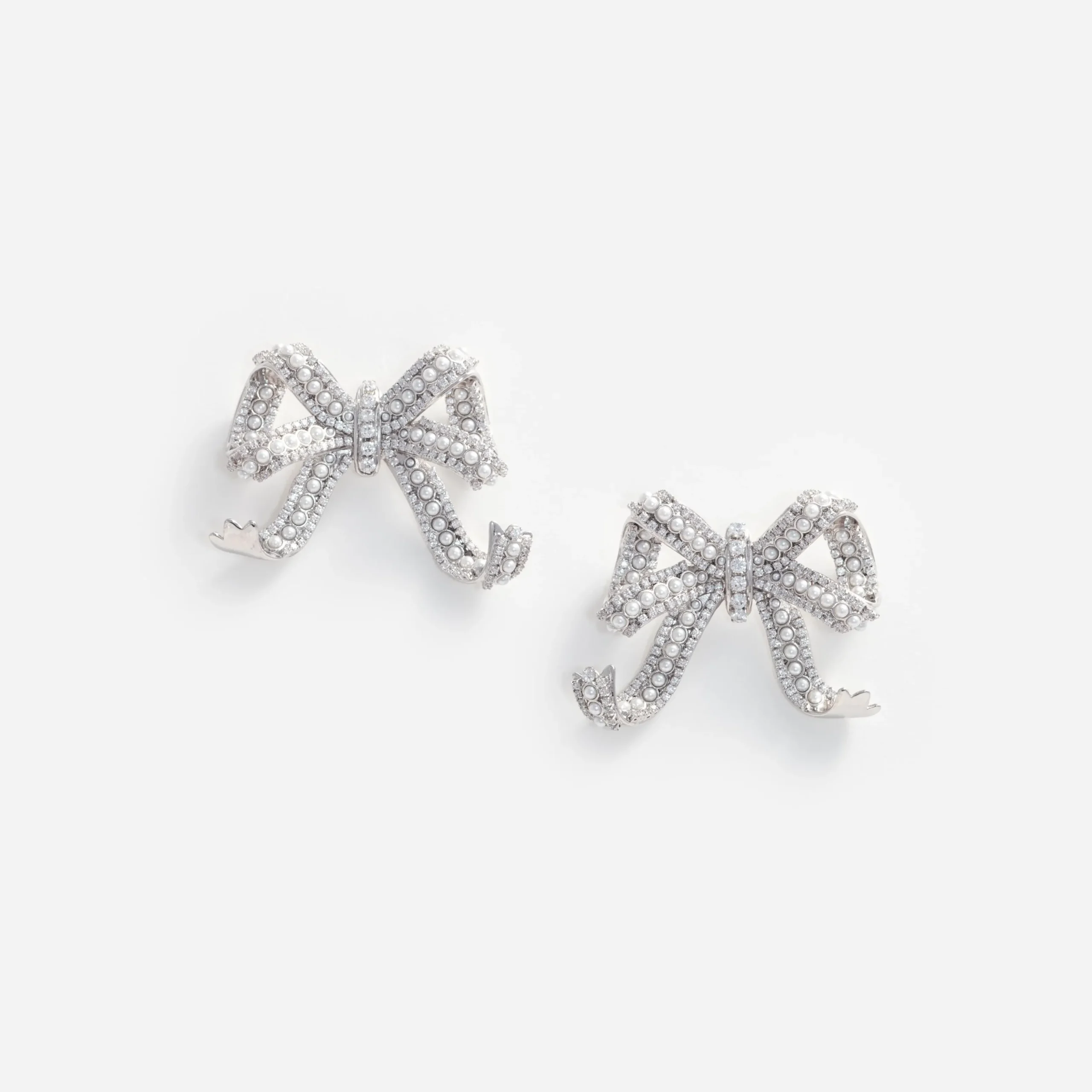 Crystal Bow Earrings^self-portrait Store