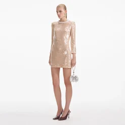 Trim Sequin Mini Dress^self-portrait Sale