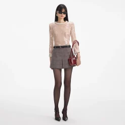Trim Sequin Top^self-portrait Cheap