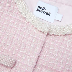 Boucle Pearl Trim Jacket^self-portrait Cheap
