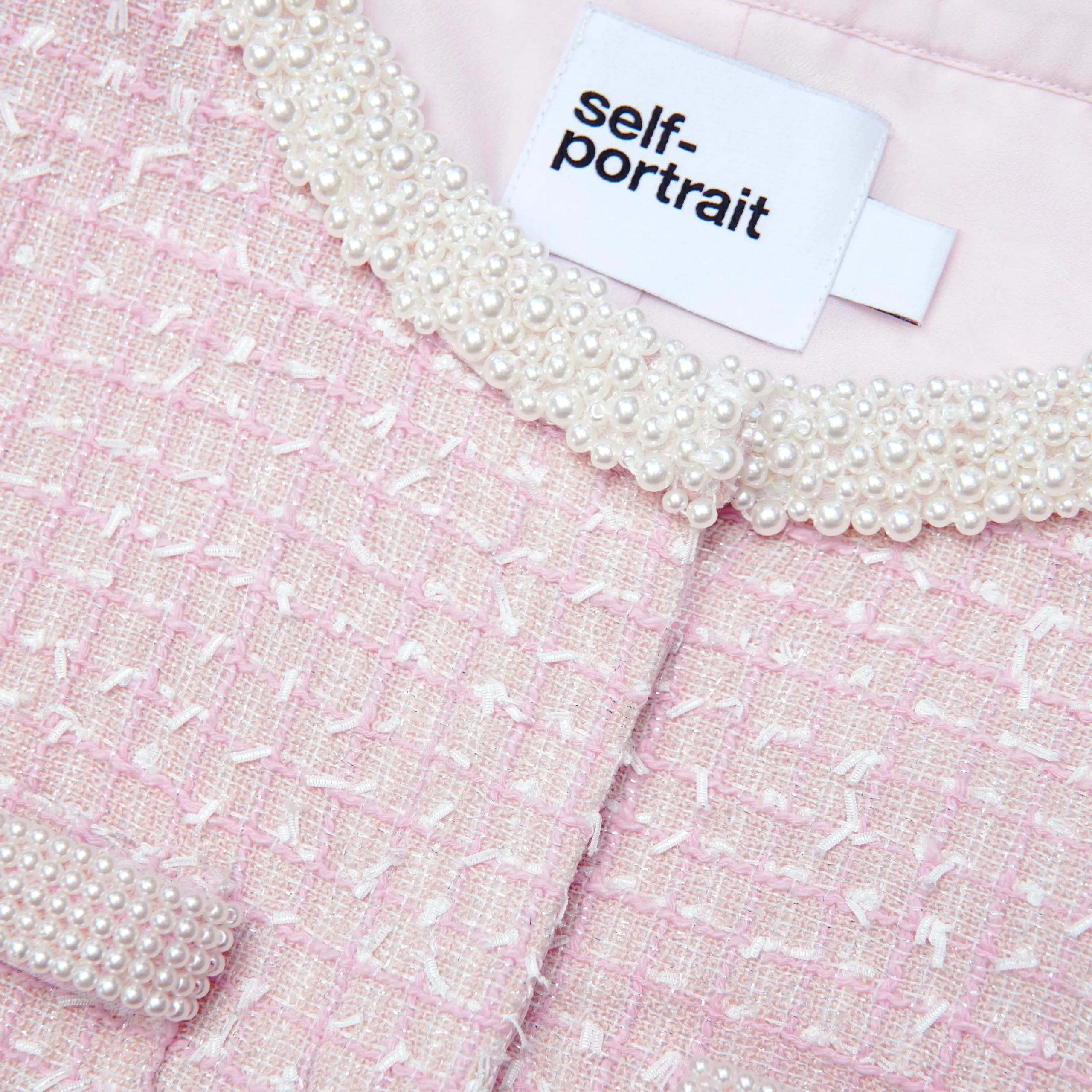 Boucle Pearl Trim Jacket^self-portrait Cheap