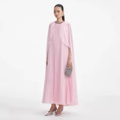 Chiffon Cape Midi Dress^self-portrait Store