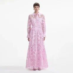 Cotton Lace Maxi Dress^self-portrait Clearance