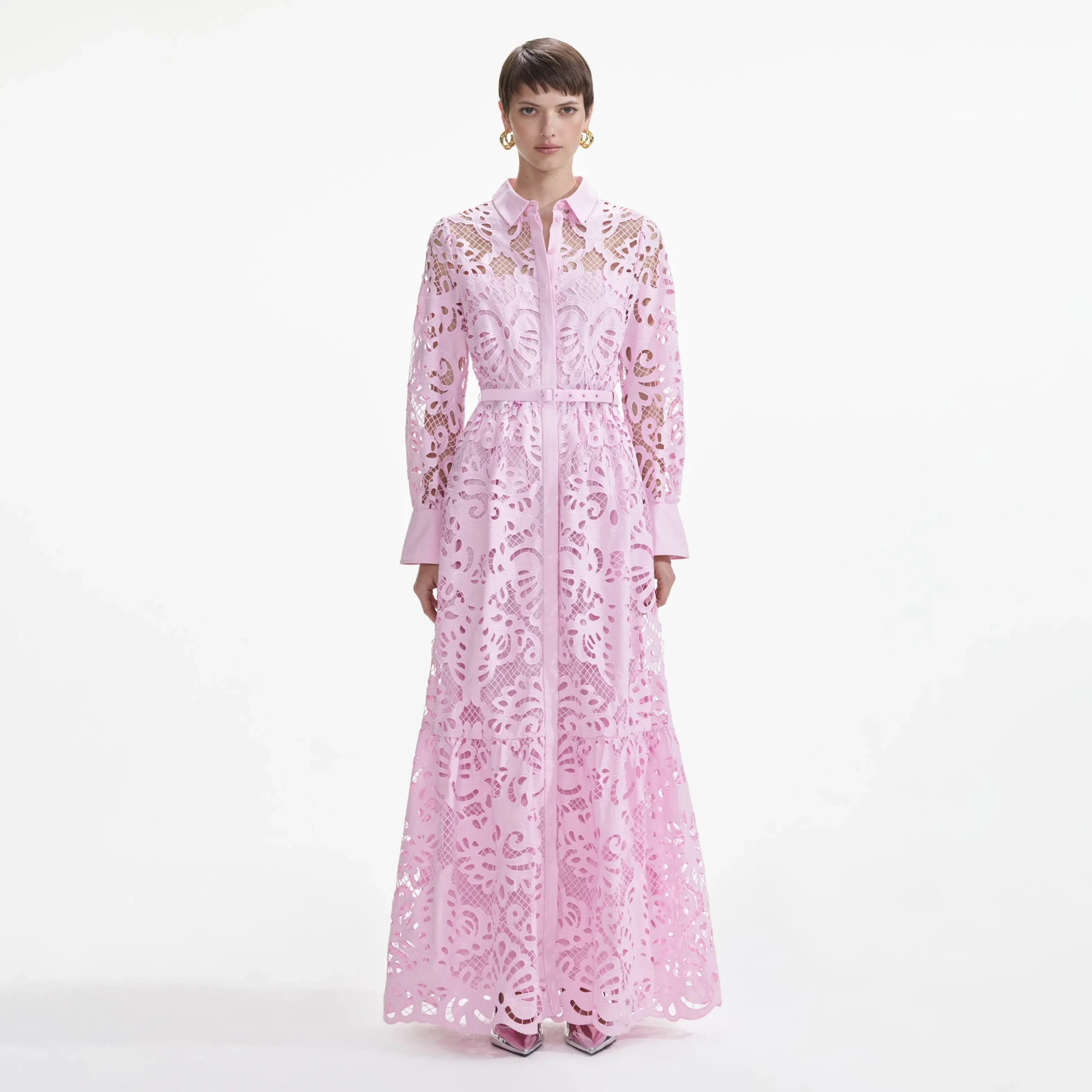 Cotton Lace Maxi Dress^self-portrait Clearance