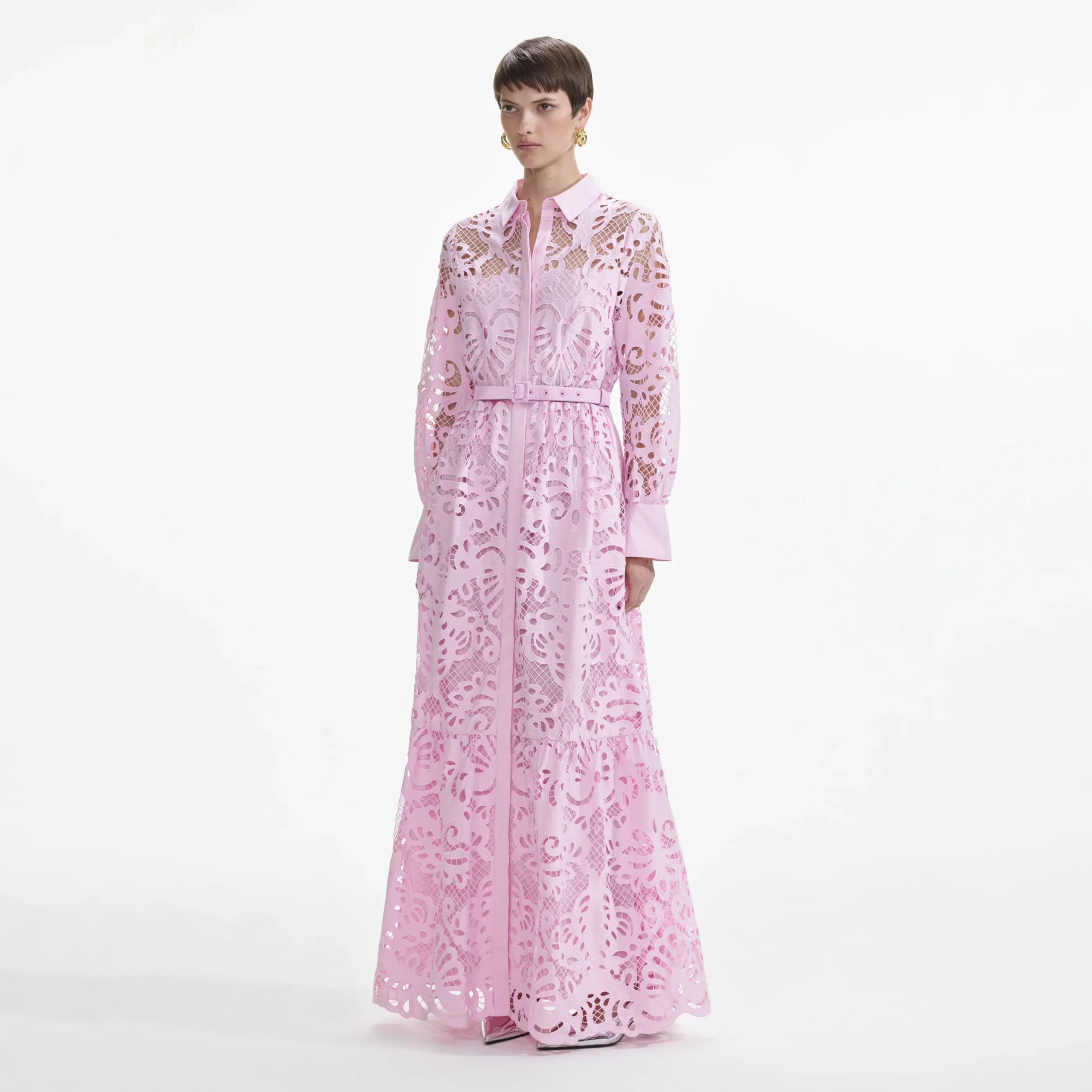 Cotton Lace Maxi Dress^self-portrait Clearance