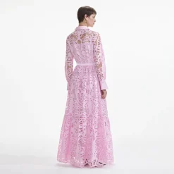 Cotton Lace Maxi Dress^self-portrait Clearance