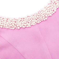 Crepe Pearl Trim Midi Dress^self-portrait Hot
