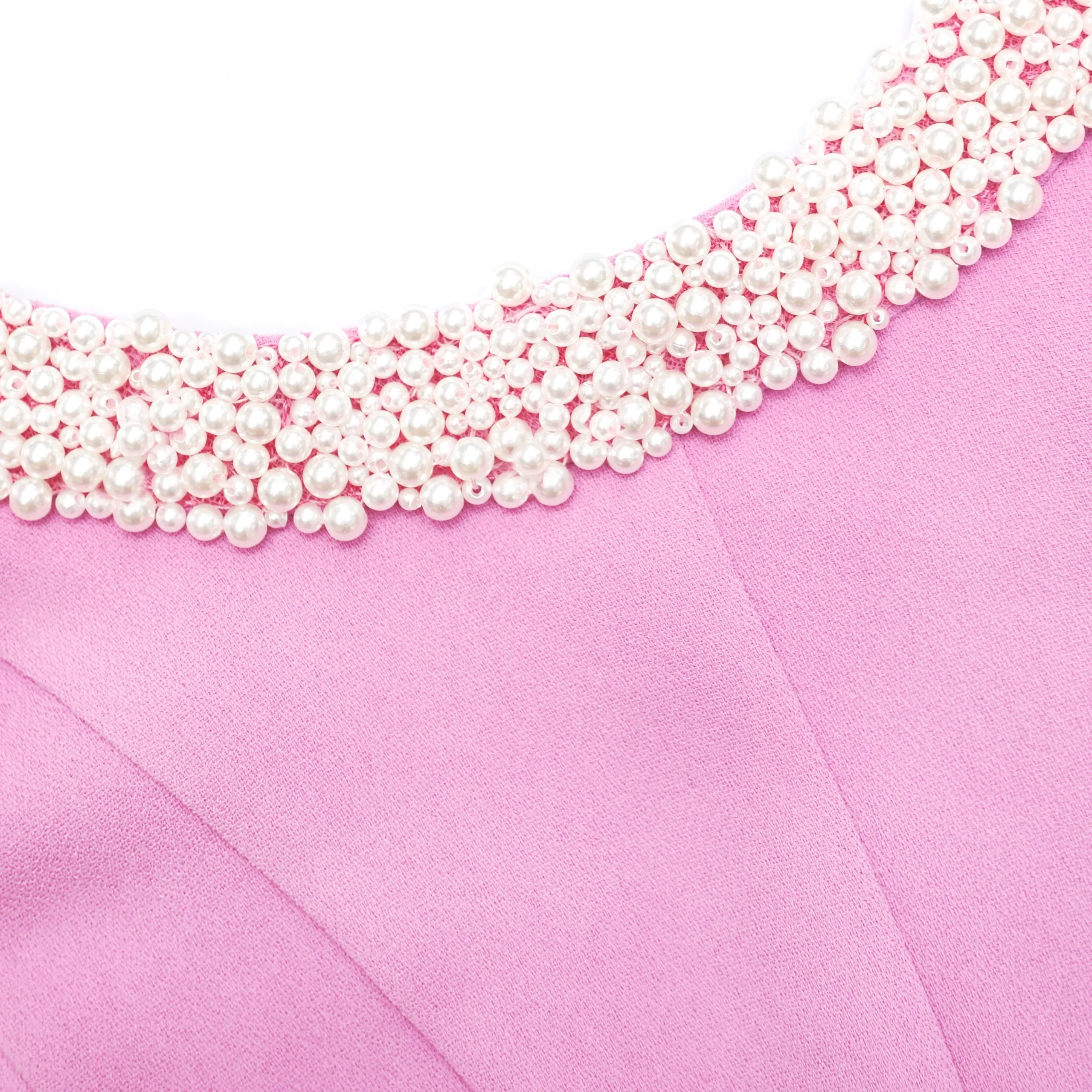Crepe Pearl Trim Midi Dress^self-portrait Hot