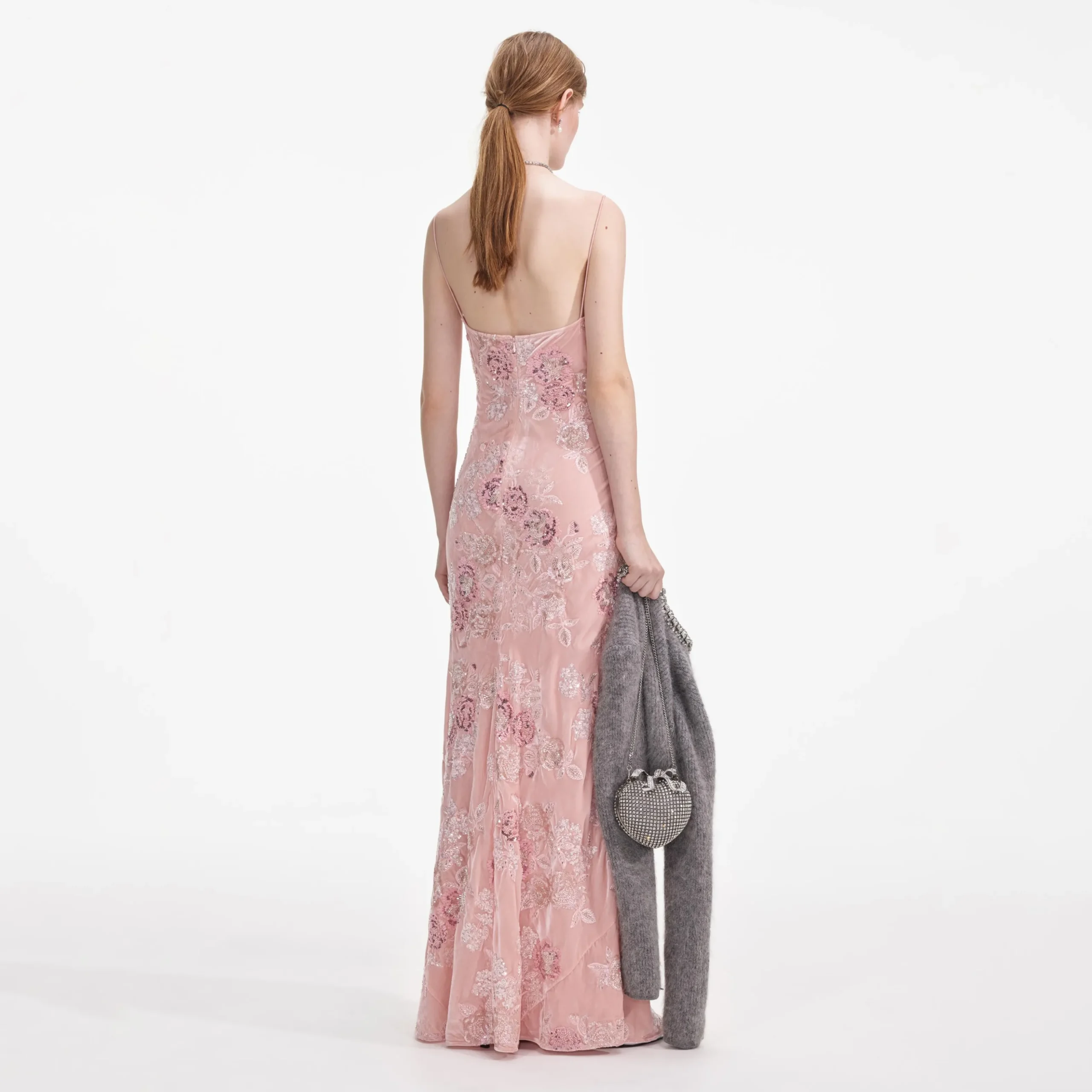Embellished Velvet Maxi Dress^self-portrait Shop