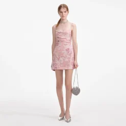 Embellished Velvet Mini Dress^self-portrait Outlet