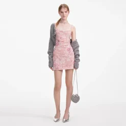 Embellished Velvet Mini Dress^self-portrait Outlet