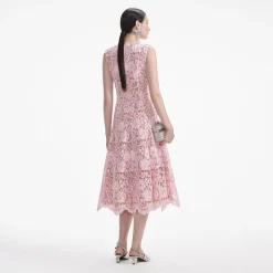 Flower Lace Midi Dress^self-portrait Fashion