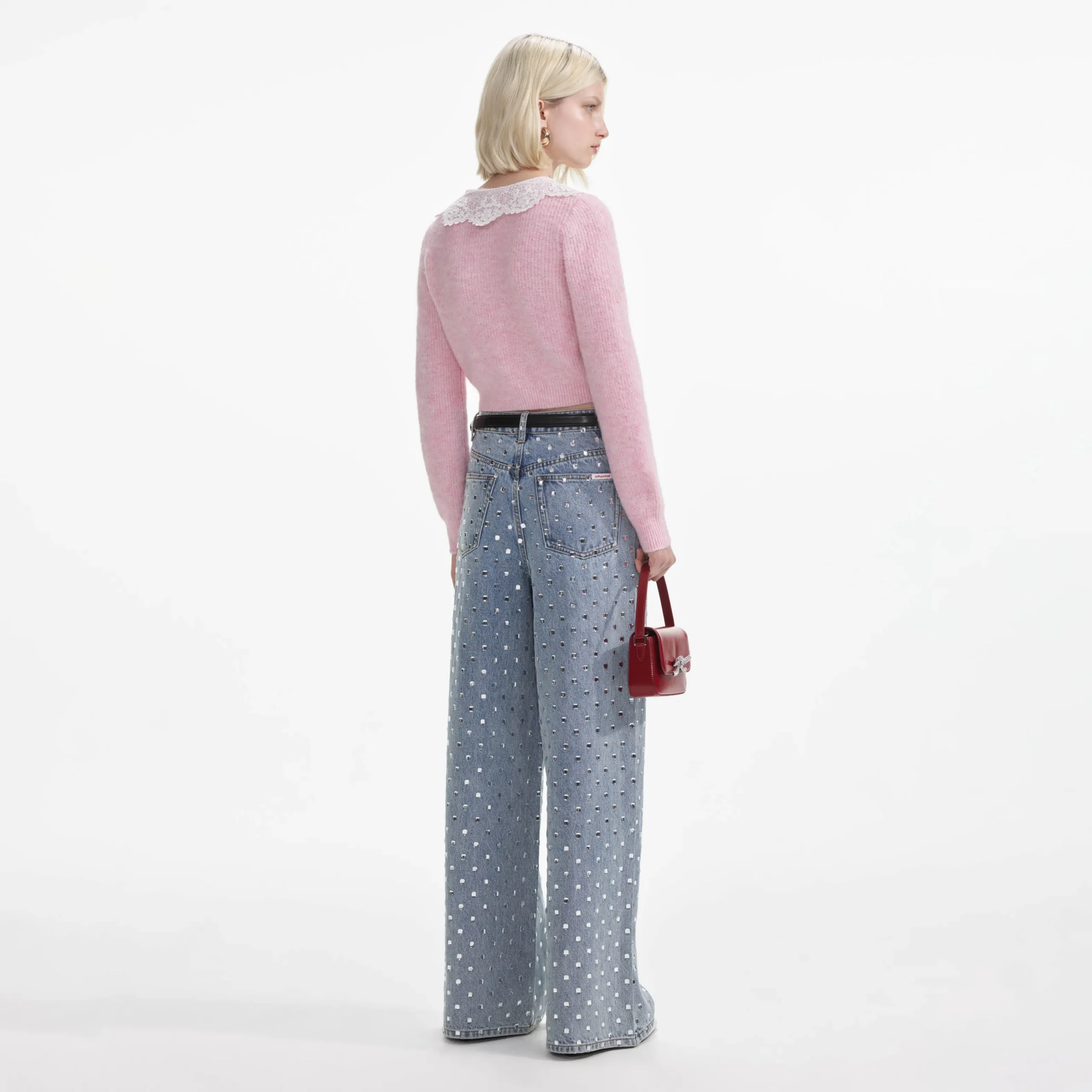 Fluffy Rib Knit Cardigan^self-portrait Fashion