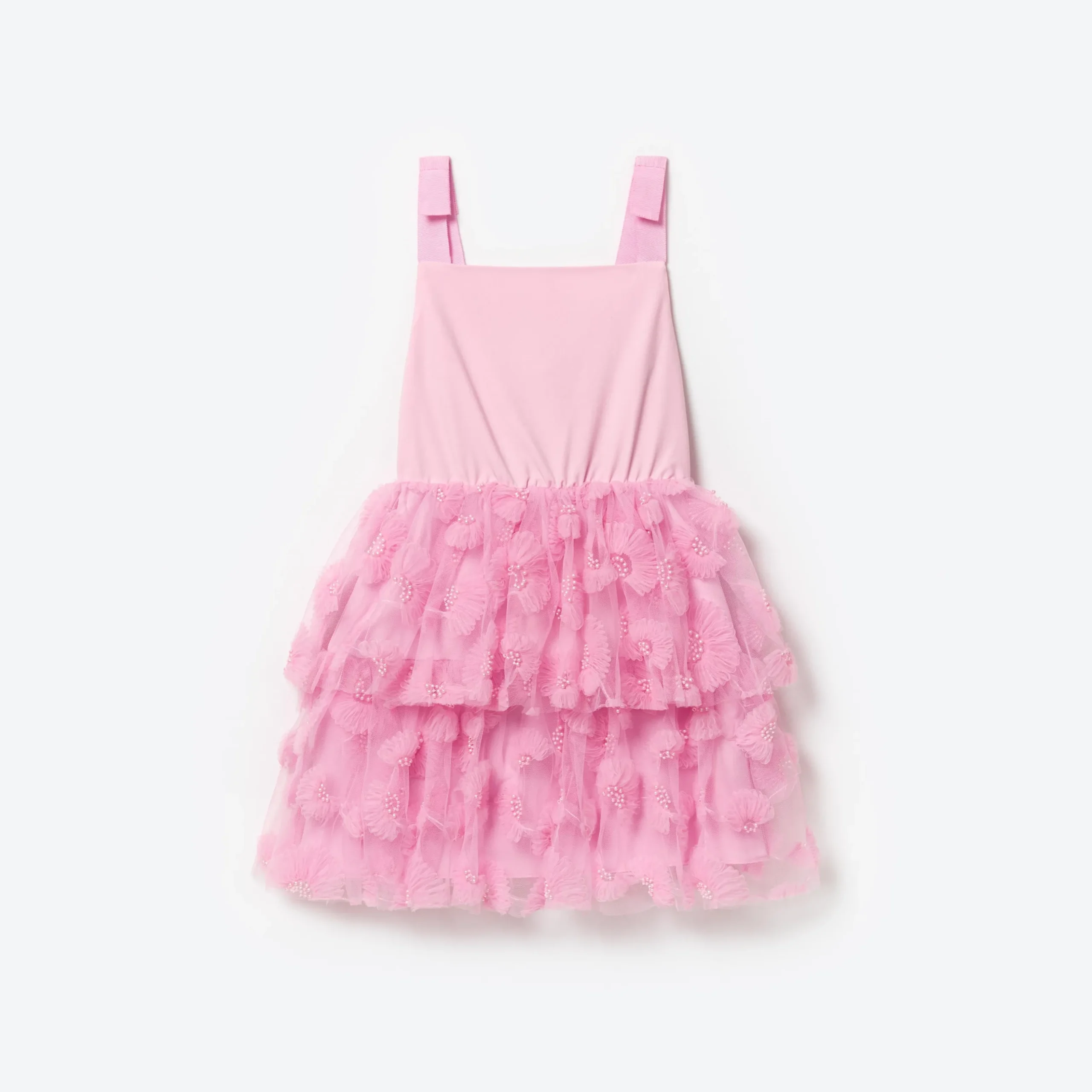 Jersey And Tulle Dress^self-portrait Flash Sale