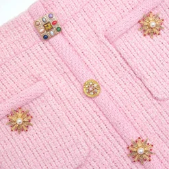 Jewel Button Knit Mini Skirt^self-portrait Online
