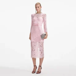 Lace Bustier Midi Dress^self-portrait Outlet