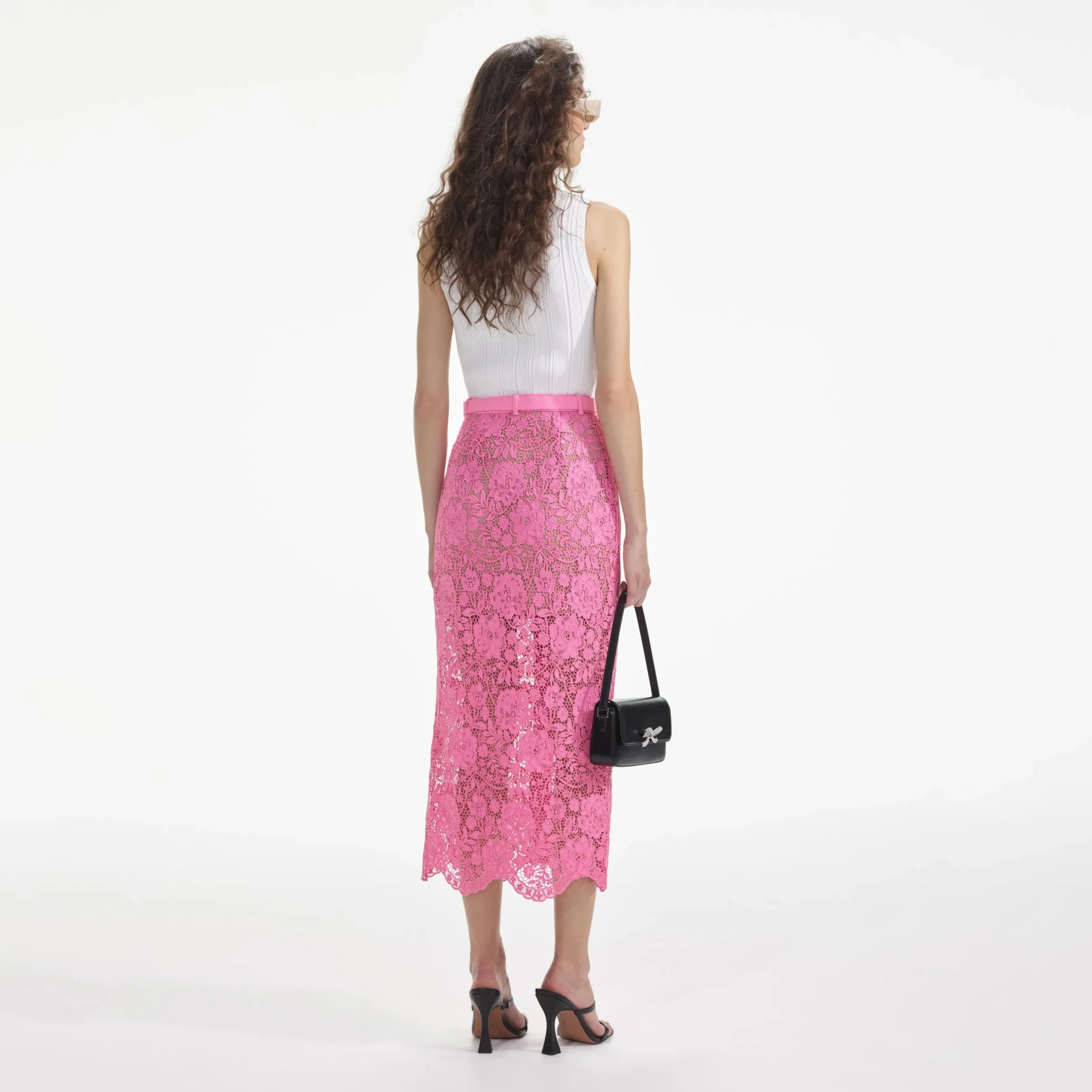 Lace Midi Skirt^self-portrait Flash Sale