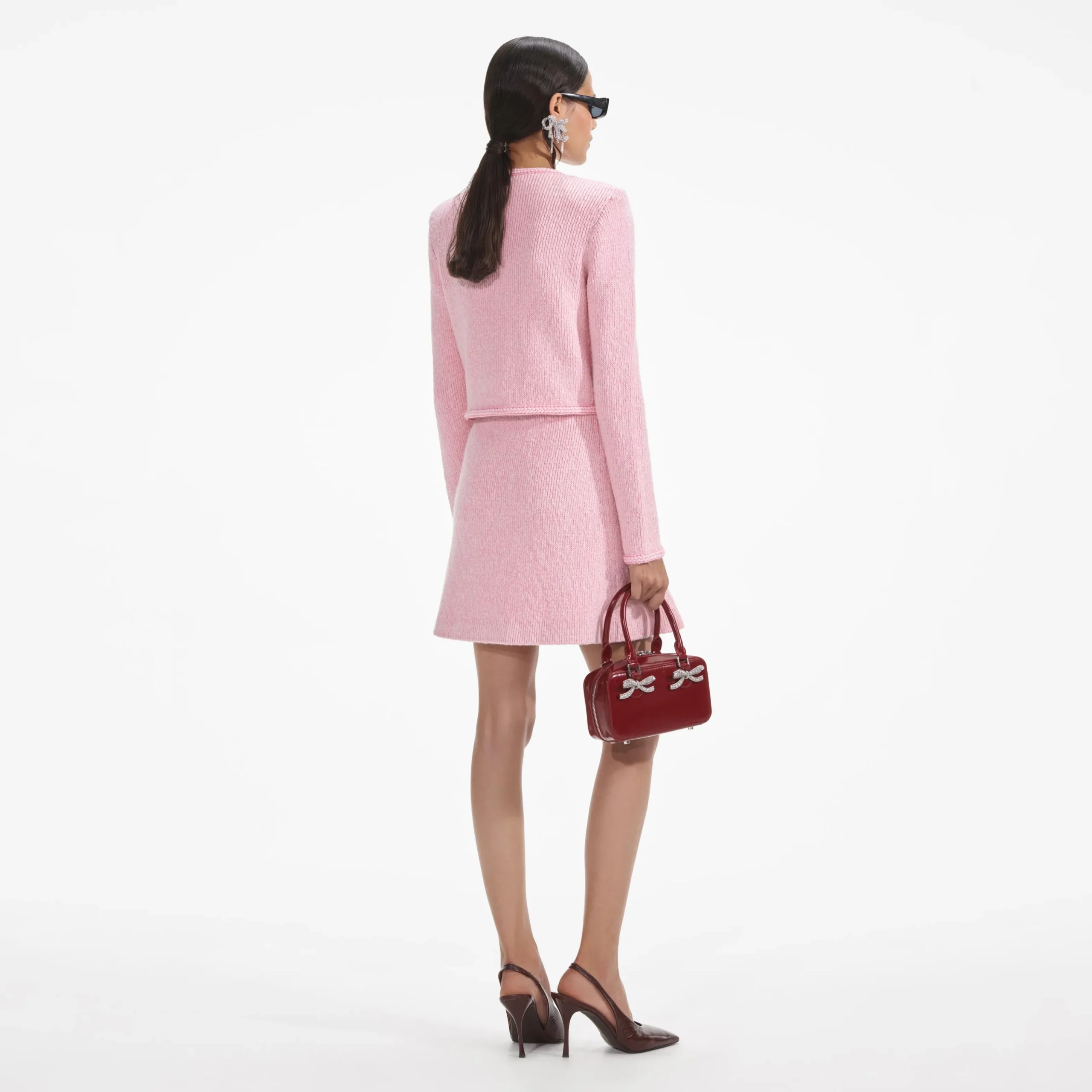 Melange Merino Knit Skirt^self-portrait New