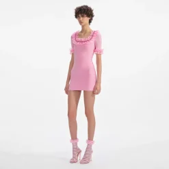 Ruffle Knit Mini Dress^self-portrait Best Sale