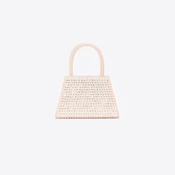 Satin Heart Rhinestone Micro Bow Bag^self-portrait New