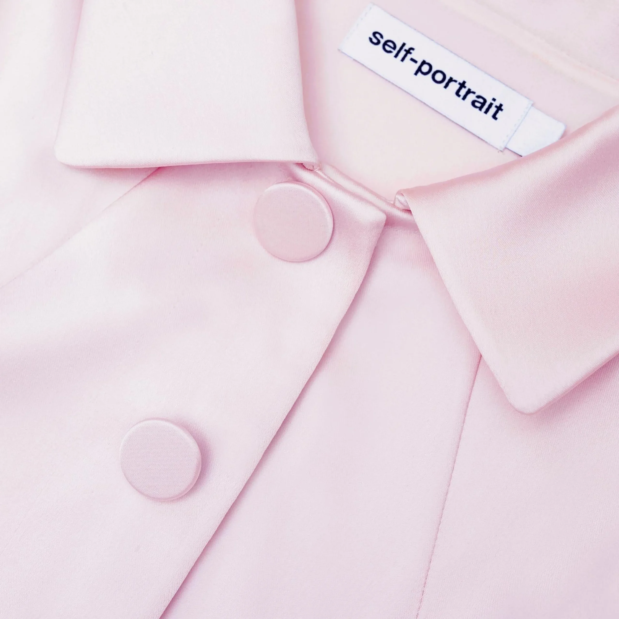 Satin Tailored Mini Dress^self-portrait Store