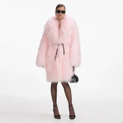 Shearling Coat^self-portrait New