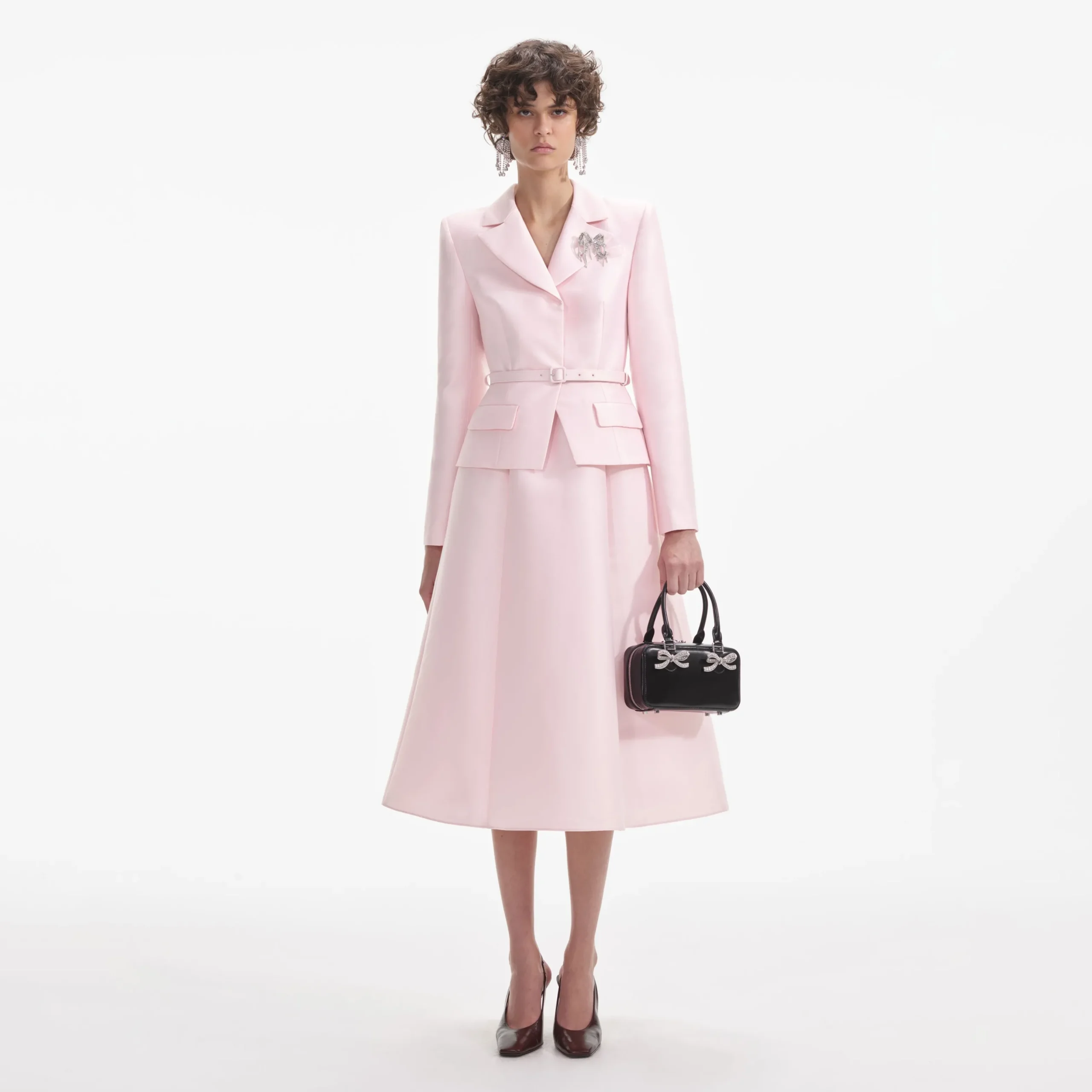 Tailored Taffeta Midi Dress^self-portrait Online