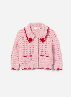 Textured Heart Detail Cardigan^self-portrait Flash Sale