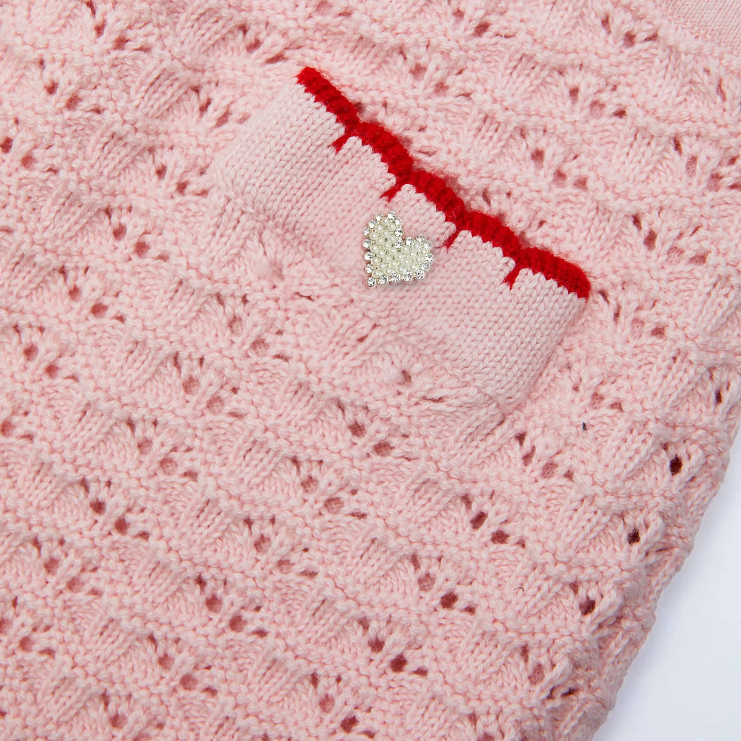 Textured Knit Heart Detail Skirt^self-portrait New