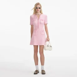 Textured Knit Mini Dress^self-portrait Fashion