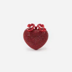 Crystal Heart Clutch^self-portrait New
