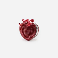 Crystal Heart Clutch^self-portrait New