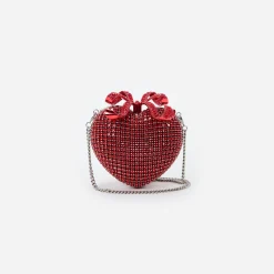 Crystal Heart Clutch^self-portrait New