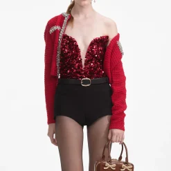 3D Sequin Top^self-portrait Clearance